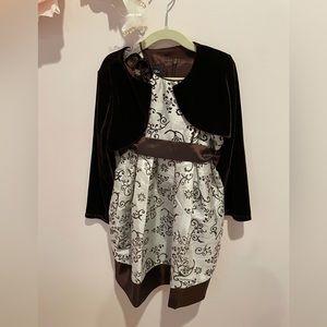 Isabella & Chloe Special Occasion Girls Dress and Sweater